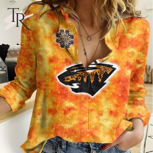 NHL Minnesota Wild Special Orange Shirt Design Woman Casual Shirt