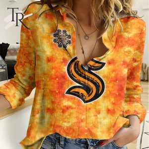 NHL Seattle Kraken Special Orange Shirt Design Woman Casual Shirt