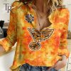 NHL Toronto Maple Leafs Special Orange Shirt Design Woman Casual Shirt