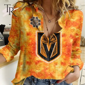 NHL Vegas Golden Knights Special Orange Shirt Design Woman Casual Shirt