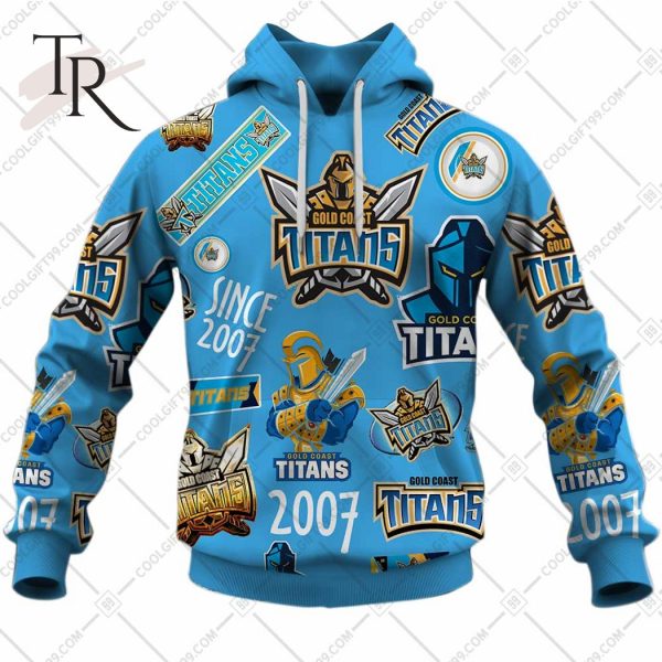 Personalized NRL Gold Coast Titans Season Logo Hoodie