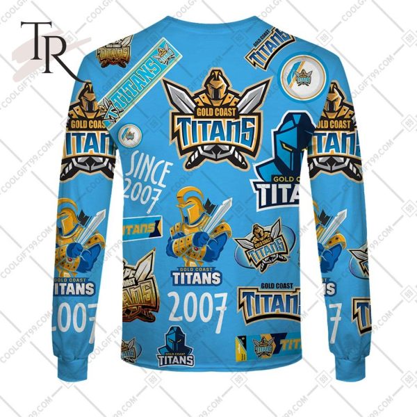 Personalized NRL Gold Coast Titans Season Logo Hoodie