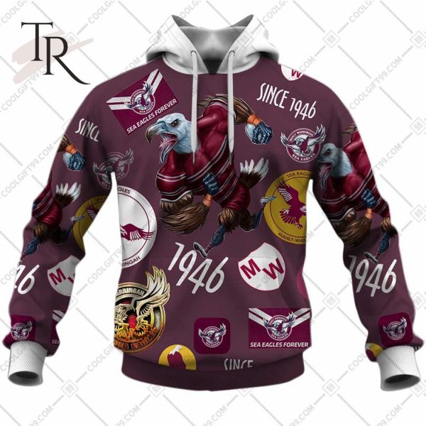 Personalized NRL Manly Warringah Sea Eagles Season Logo Hoodie