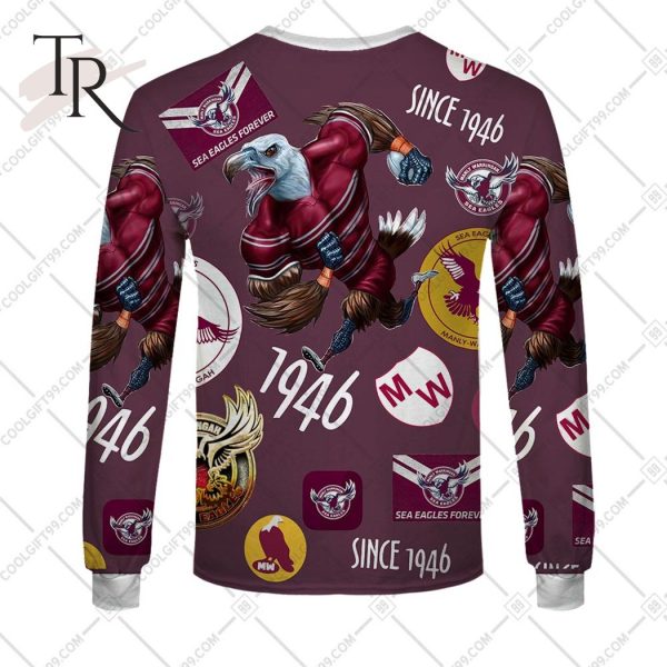 Personalized NRL Manly Warringah Sea Eagles Season Logo Hoodie