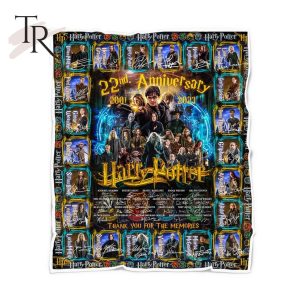 Happy 22nd Anniversary 2001 – 2023 Harry Potter Thank You For The Memories Fleece Blanket