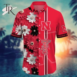 Nebraska Cornhuskers NCAA2 Flower Hawaii Shirt For Fans