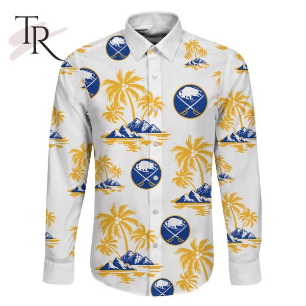 NHL Buffalo Sabres Special Hawaiian Design Long Sleeve Button Shirt
