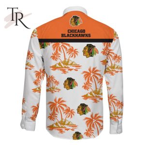 NHL Chicago Blackhawks Special Hawaiian Design Long Sleeve Button Shirt