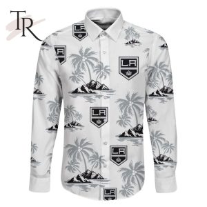 NHL Los Angeles Kings Special Hawaiian Design Long Sleeve Button Shirt