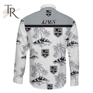 NHL Los Angeles Kings Special Hawaiian Design Long Sleeve Button Shirt