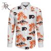 NHL Ottawa Senators Special Hawaiian Design Long Sleeve Button Shirt