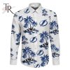 NHL Toronto Maple Leafs Special Hawaiian Design Long Sleeve Button Shirt