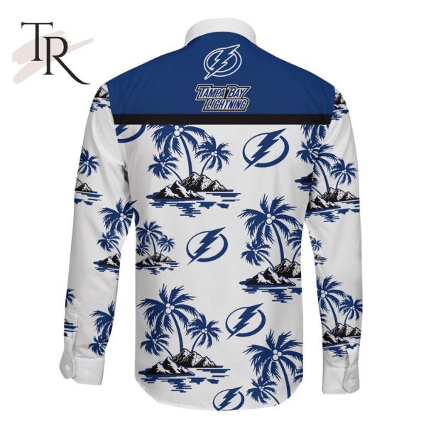 NHL Tampa Bay Lightning Special Hawaiian Design Long Sleeve Button Shirt