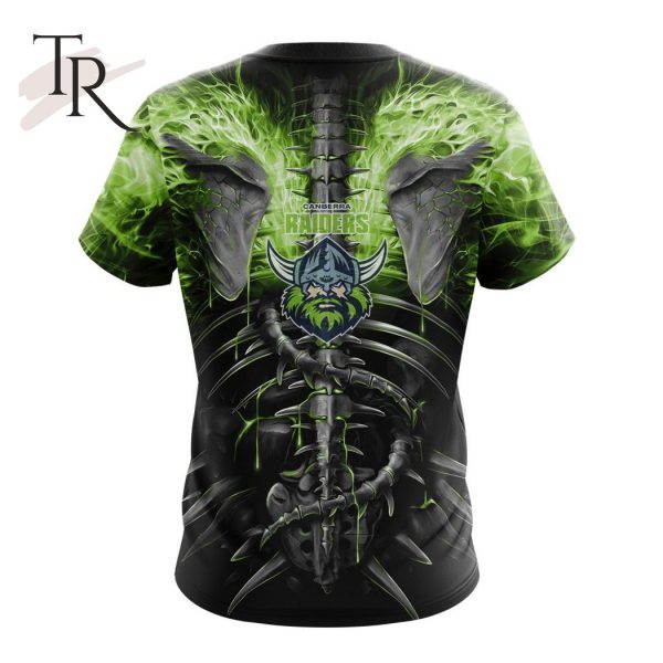 NRL Canberra Raiders Special Skull Art Design Hoodie