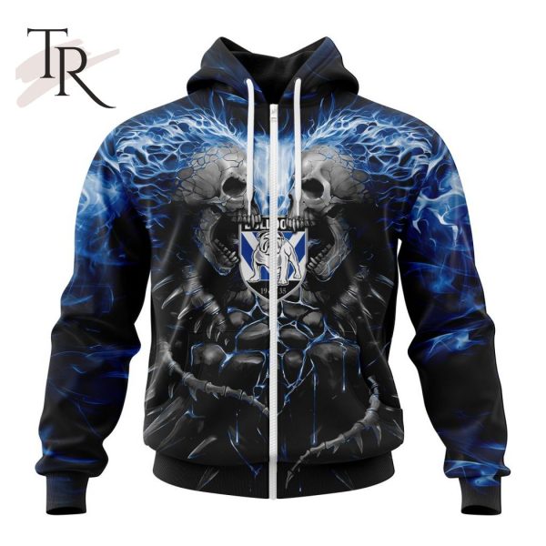 NRL Canterbury-Bankstown Bulldogs Special Skull Art Design Hoodie