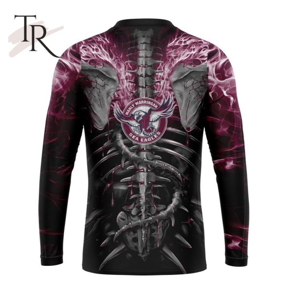 NRL Manly Warringah Sea Eagles Special Skull Art Design Hoodie