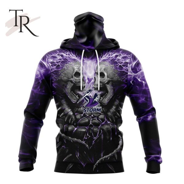 NRL Melbourne Storm Special Skull Art Design Hoodie