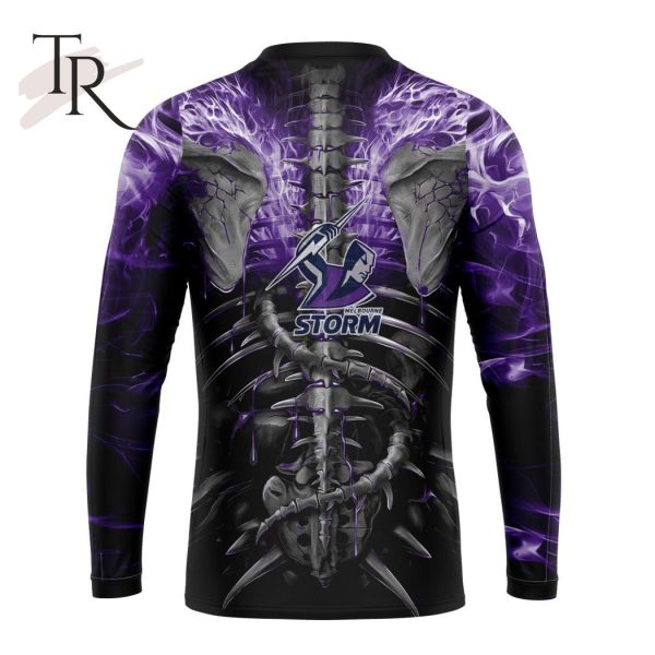 NRL Melbourne Storm Special Skull Art Design Hoodie