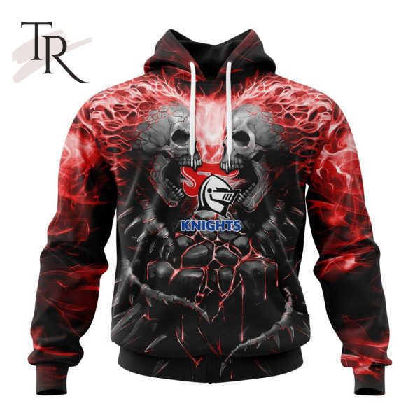 NRL Newcastle Knights Special Skull Art Design Hoodie