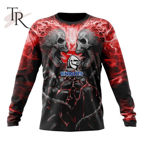 NRL Newcastle Knights Special Skull Art Design Hoodie