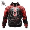 NRL South Sydney Rabbitohs Special Skull Art Design Hoodie