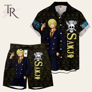 Sanji Symbol One Piece Hawaiian Suit