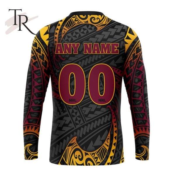 NRL Brisbane Broncos Special Polynesian Design Hoodie