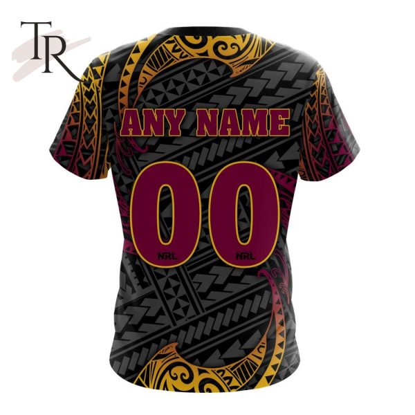 NRL Brisbane Broncos Special Polynesian Design Hoodie