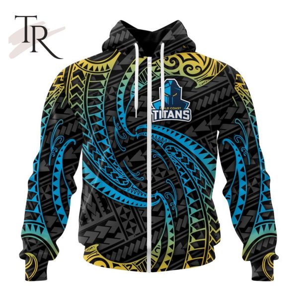 NRL Gold Coast Titans Special Polynesian Design Hoodie