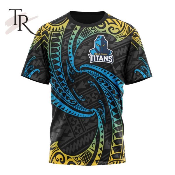 NRL Gold Coast Titans Special Polynesian Design Hoodie
