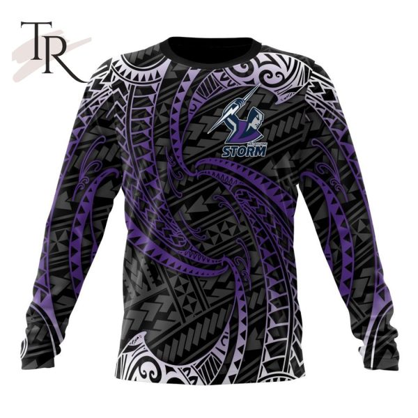 NRL Melbourne Storm Special Polynesian Design Hoodie