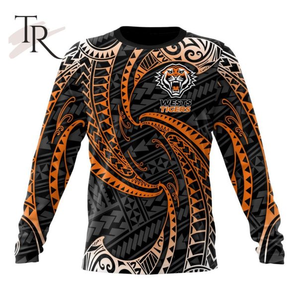 NRL Wests Tigers Special Polynesian Design Hoodie