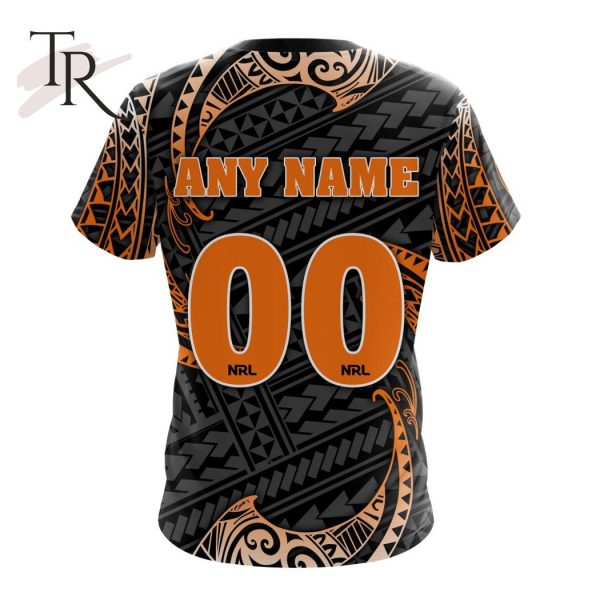 NRL Wests Tigers Special Polynesian Design Hoodie
