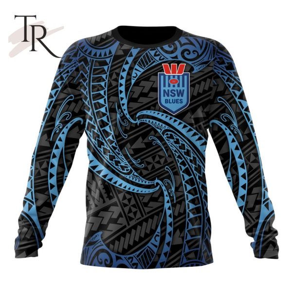 NSW Blues State Of Origin Special Polynesian Design Hoodie