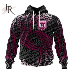 QLD Maroons State Of Origin Special Polynesian Design Hoodie