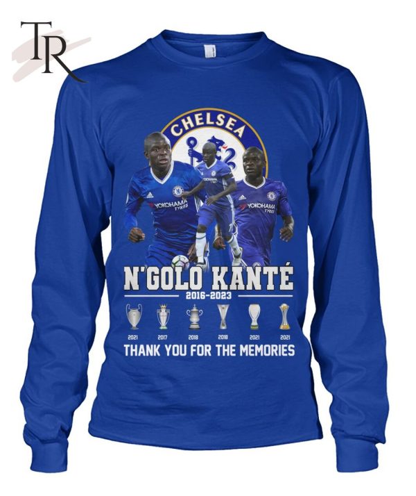 Chelsea N’Golo Kante 2016 – 2023 Thank You For The Memories T-Shirt