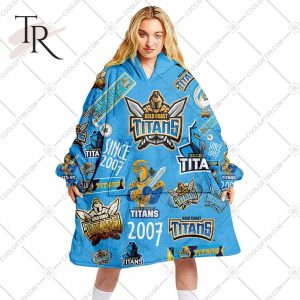 NRL Gold Coast Titans Season Logo Oodie Blanket Hoodie