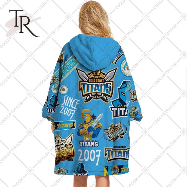 NRL Gold Coast Titans Season Logo Oodie Blanket Hoodie