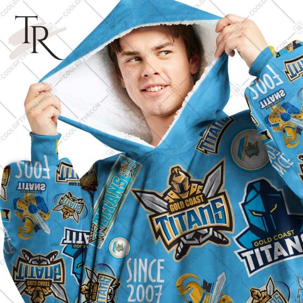 NRL Gold Coast Titans Season Logo Oodie Blanket Hoodie