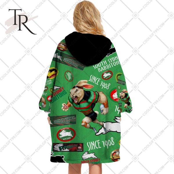 NRL South Sydney Rabbitohs Season Logo Oodie Blanket Hoodie