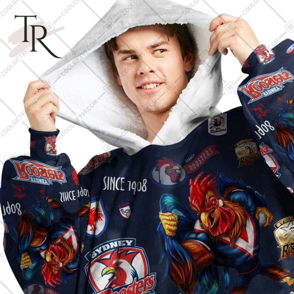 NRL Sydney Roosters Season Logo Oodie Blanket Hoodie