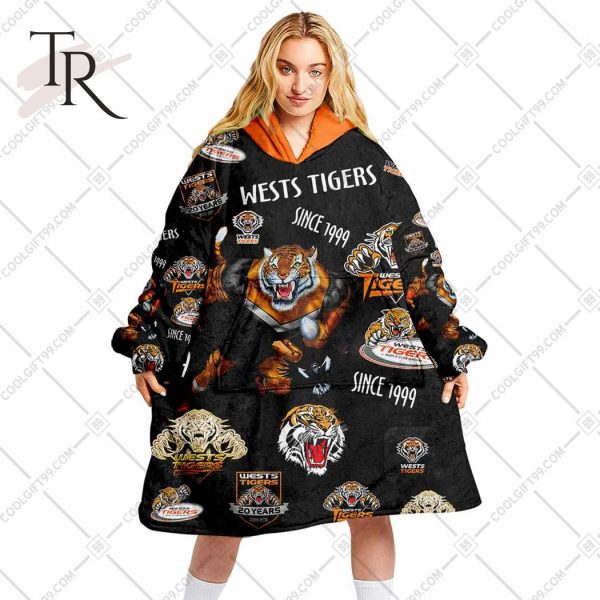 NRL Wests Tigers Season Logo Oodie Blanket Hoodie