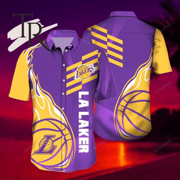 Los Angeles Lakers Sports Team Hawaiian Shirt, Summer Shirt For Fans