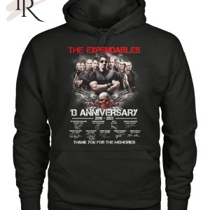 The Expendables 13th Anniversary 2010 – 2023 Thank You For The Memories T-Shirt