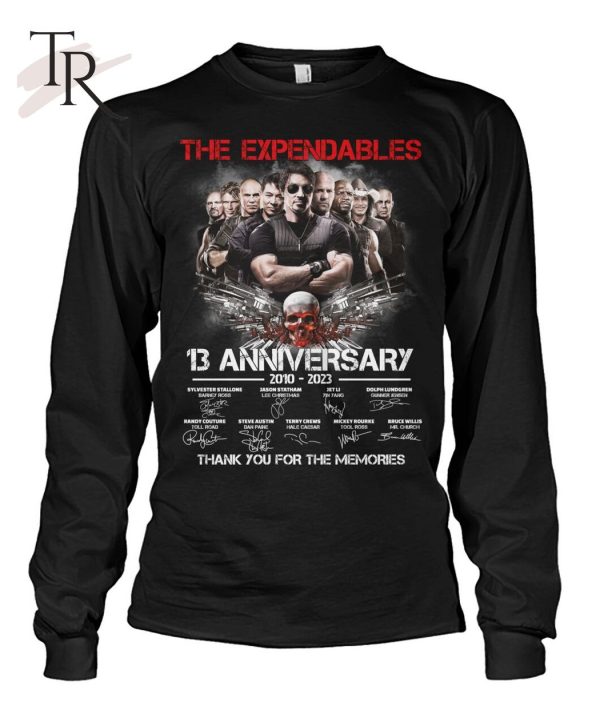 The Expendables 13th Anniversary 2010 – 2023 Thank You For The Memories T-Shirt