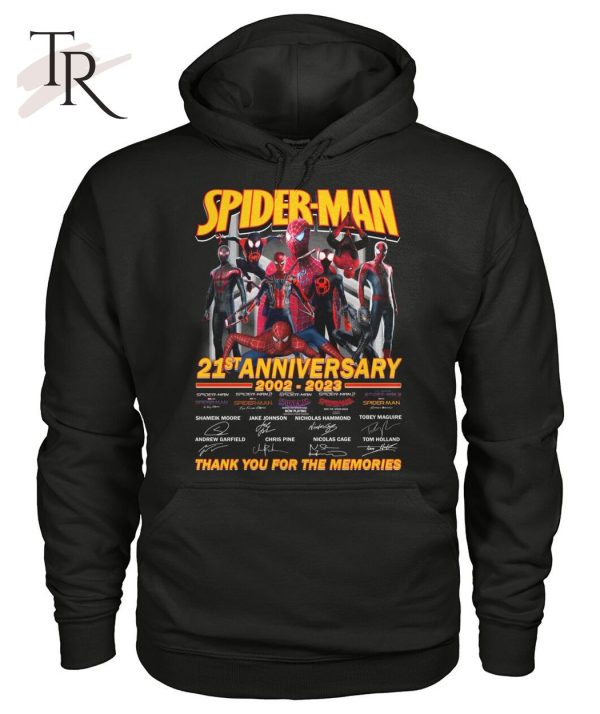 Spider-Man 21st Anniversary 2002 – 2023 Thank You For The Memories T-Shirt