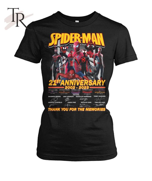 Spider-Man 21st Anniversary 2002 – 2023 Thank You For The Memories T-Shirt