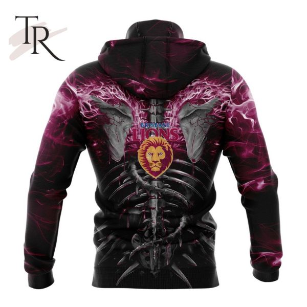 AFL Brisbane Lions Special Skull Art Design Hoodie