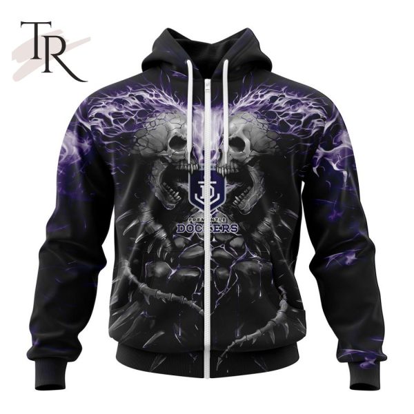 AFL Fremantle Dockers Special Skull Art Design Hoodie