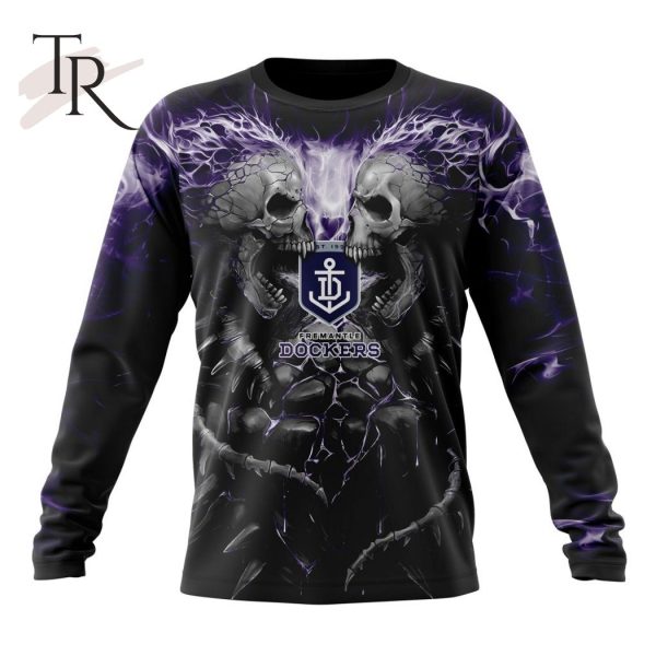 AFL Fremantle Dockers Special Skull Art Design Hoodie